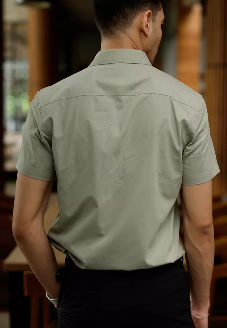 Oxcon Short Sleeve Business Shirt soft cotton Bamboo