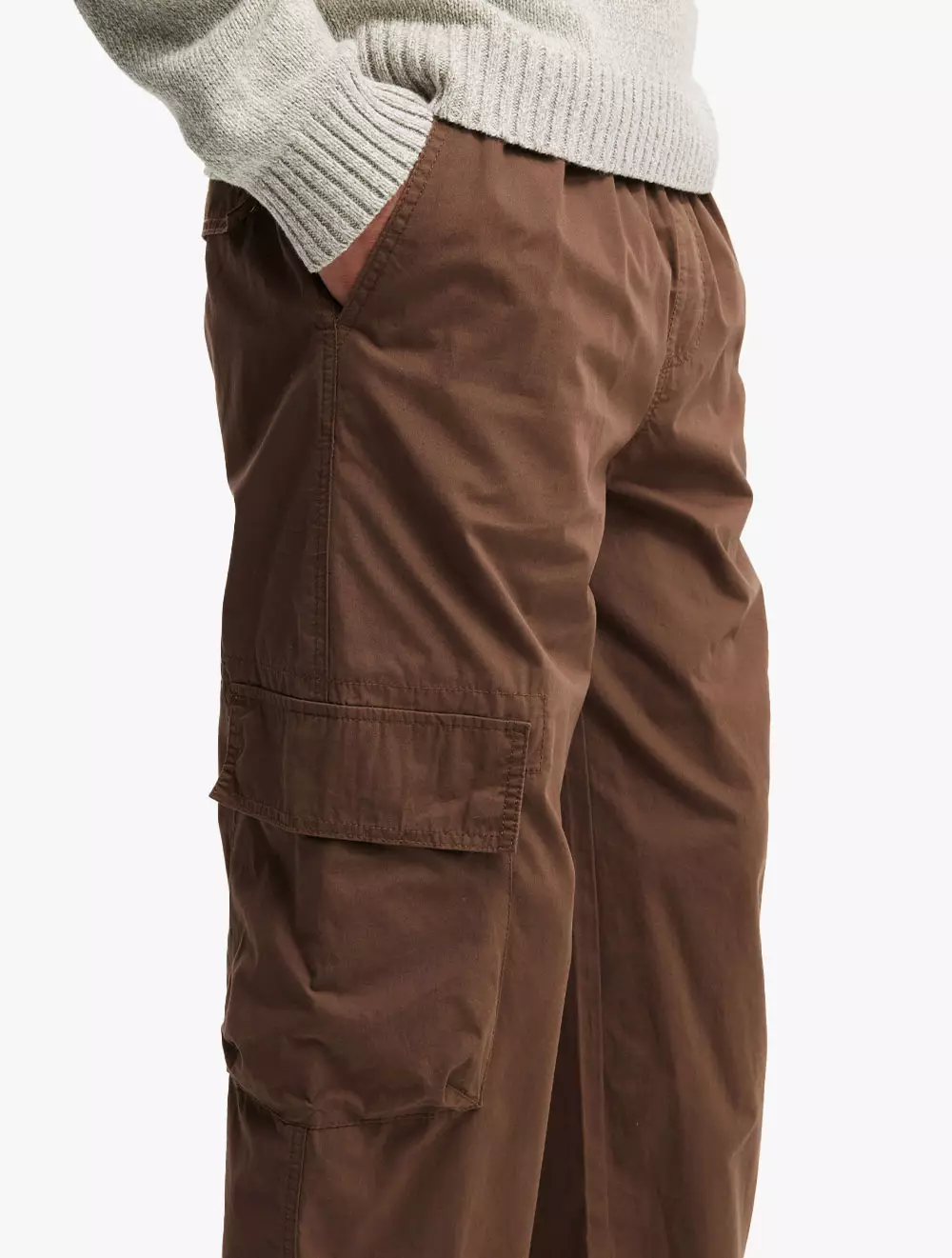Cotton On - PANTS - Knox Baggy Cargo Pant - CHOCOLATE BROWN