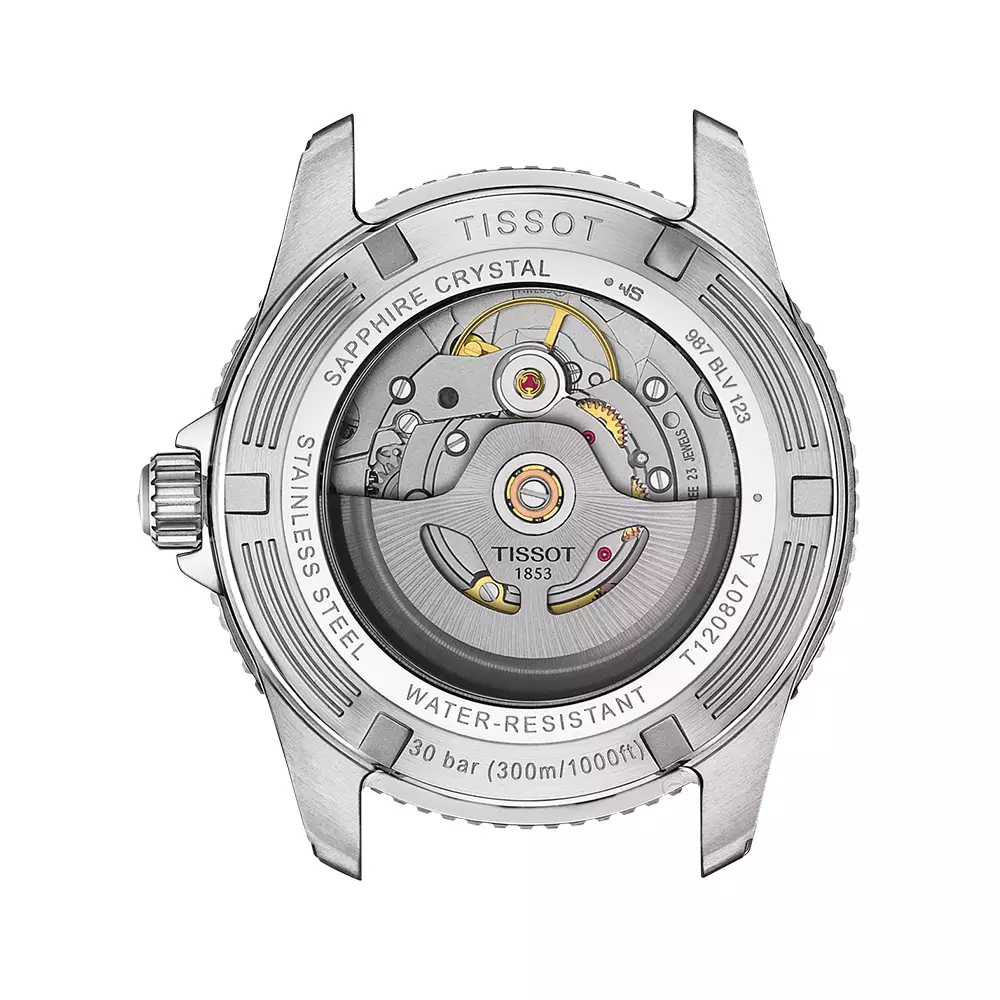 Seastar 1000 40 - T120.807.22.051.01 Powermatic 80 Graded Grey-Black Rose Gold Steel
