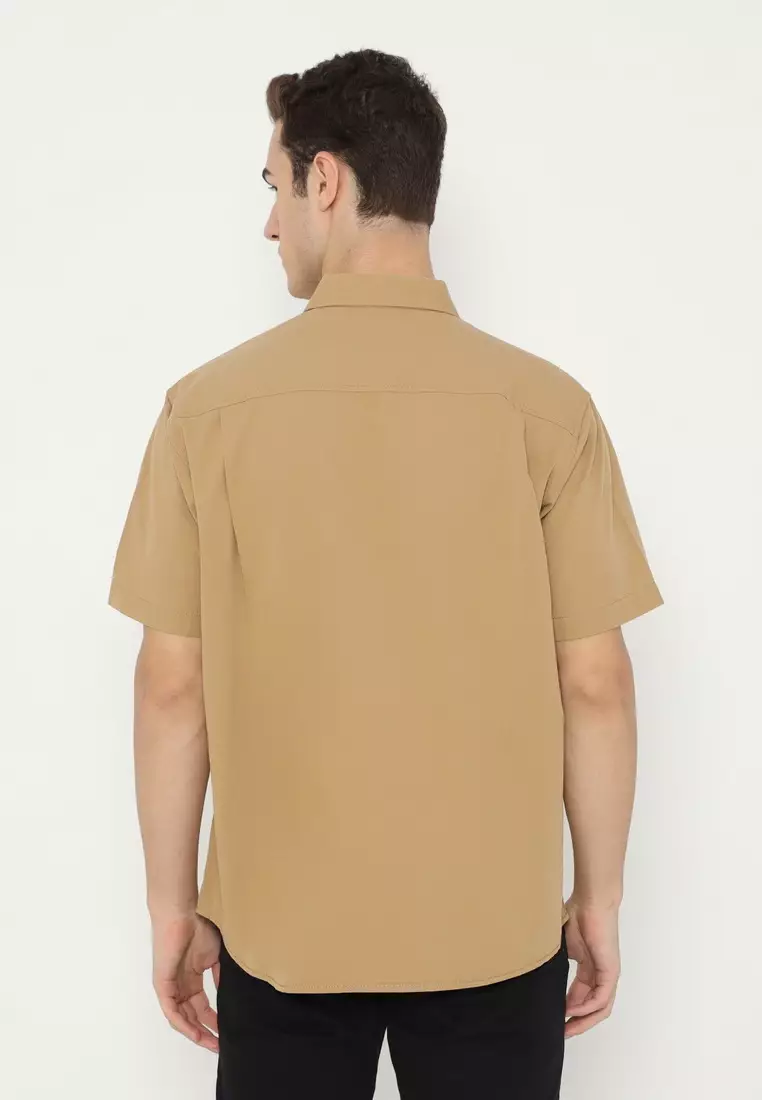 POLICE Kemeja Polos Cotton Regular Fit Pria