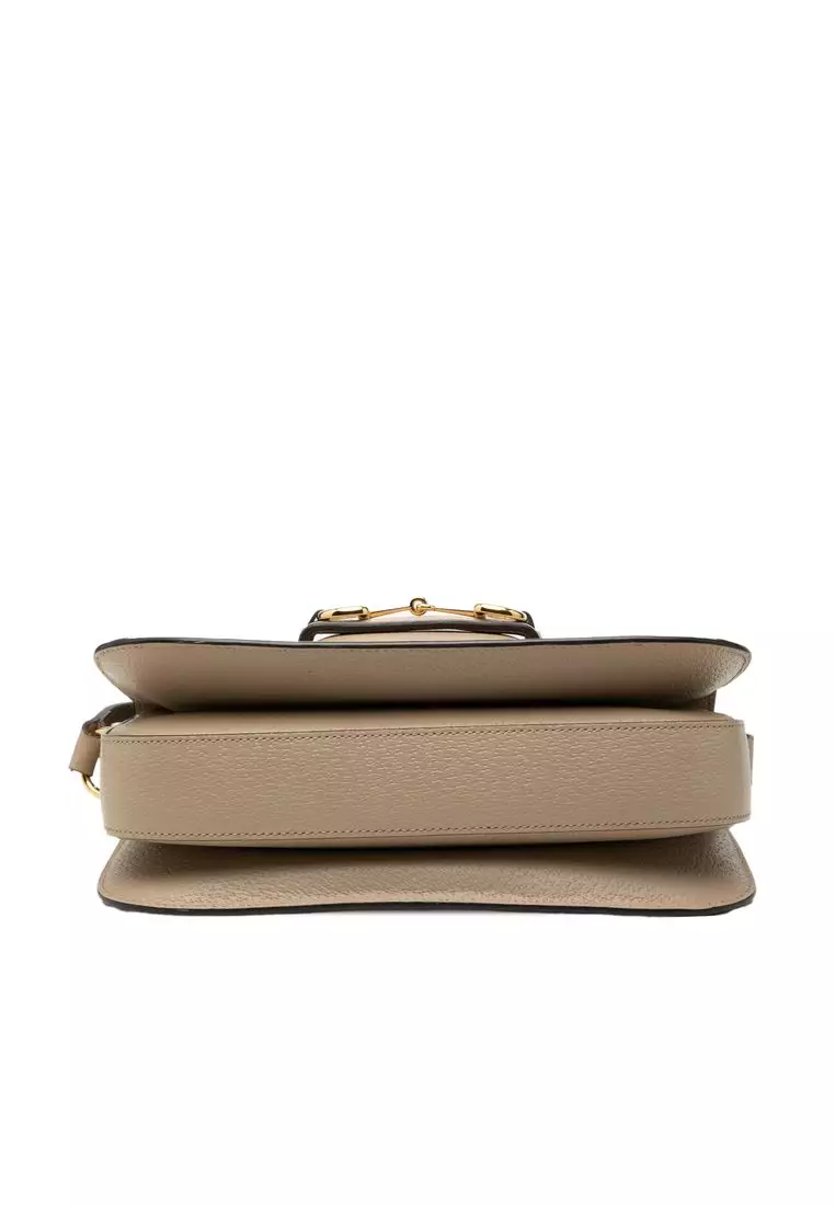 Pre-Loved Gucci Medium Gg Supreme Horsebit 1955 Shoulder Bag