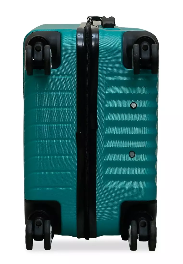 Isvara Tas Koper Hardcase Fiber One Set Unisex Large Compartment Suitcase Code Lock System Material ABS+PVC Coated ORIGINAL - Tosca