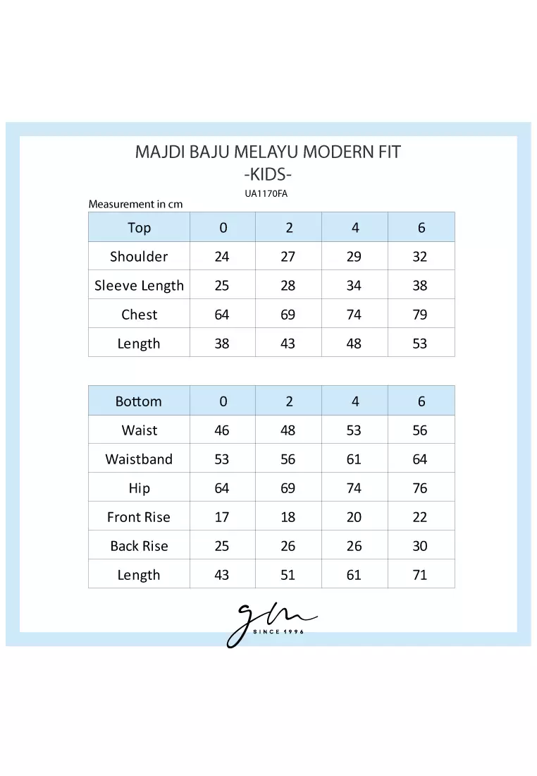 Gene Martino - Majdi Baju Melayu Modern Fit Sedondon – Kids 1170