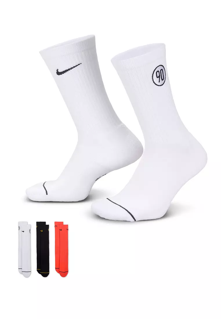 Total 90 Everyday Cushioned Crew Socks (3 Pairs)