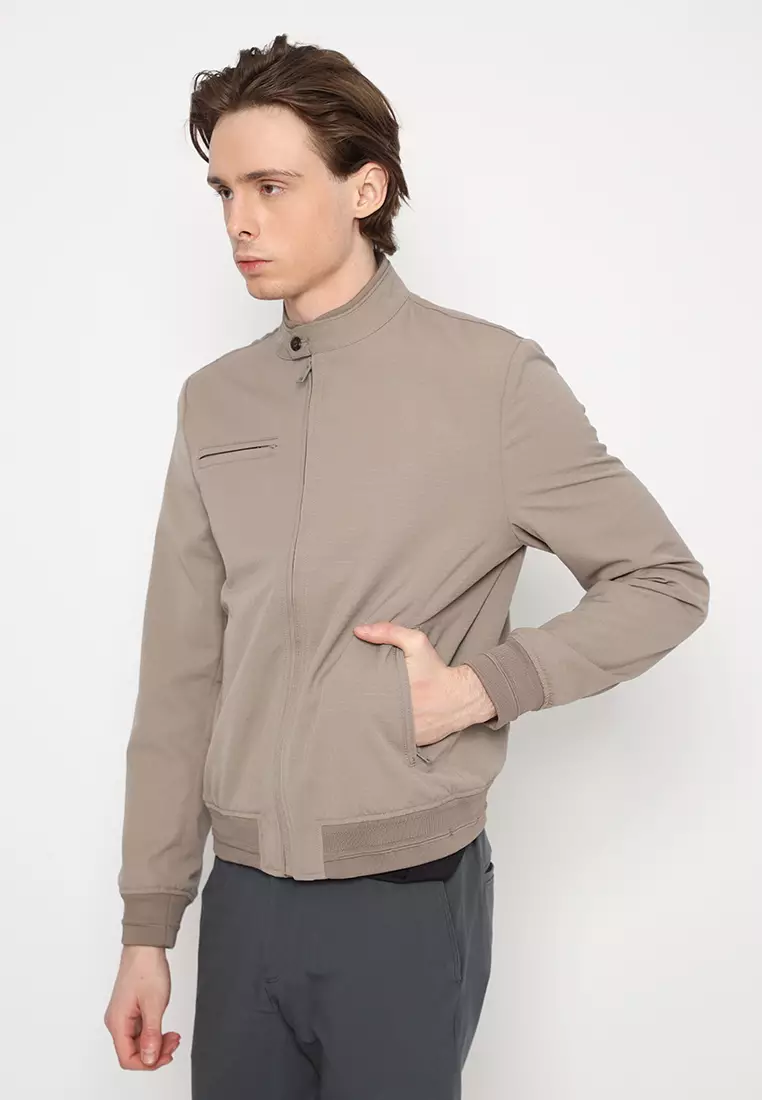 Jobb Alexando Jacket Pria Regular Fit Khaki