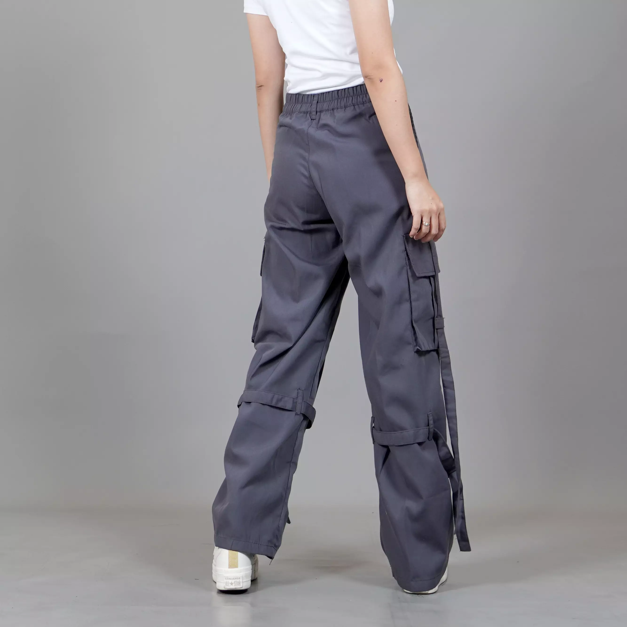 JEAN Celana Cargo Wanita Celana Kargo Wanita Cargo Pants Loose Pants Cargo - ABU TUA