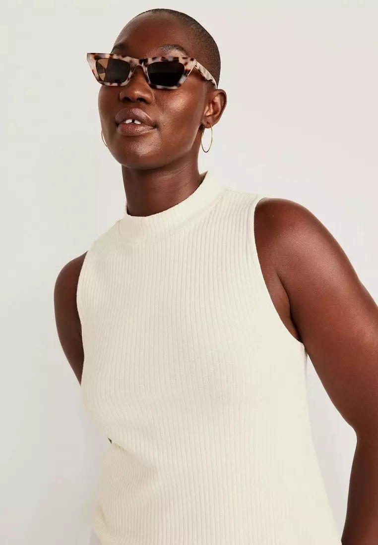 Buy Old Navy Sleeveless Mock-Neck Rib-Knit Mini Shift Dress for