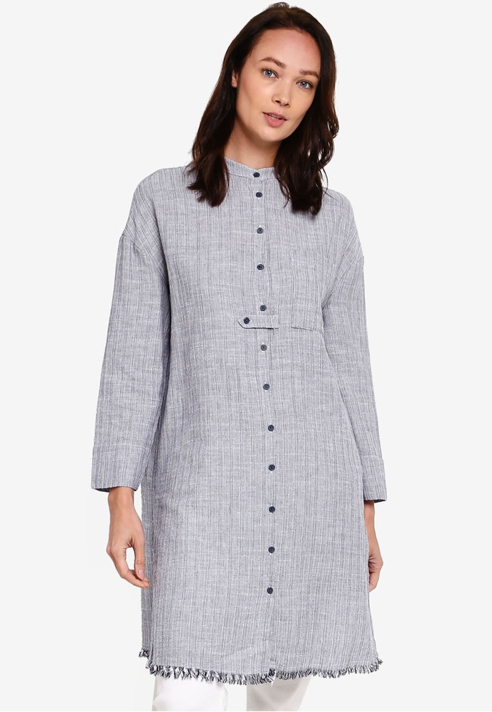 Buy LC Waikiki Turtle-Neck Button-Fastened Poplin Tunic ...
