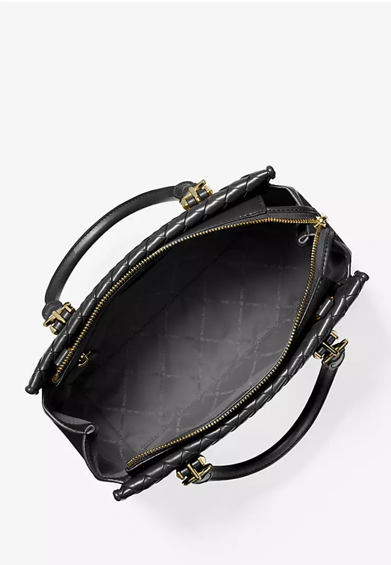 Buy Michael Kors Marilyn Medium Woven Satchel 2026 Online | ZALORA