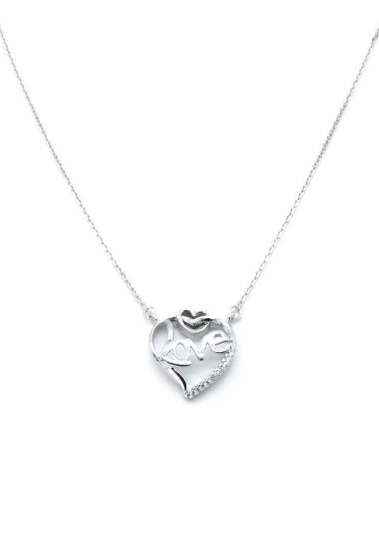 Silverworks deals necklace heart