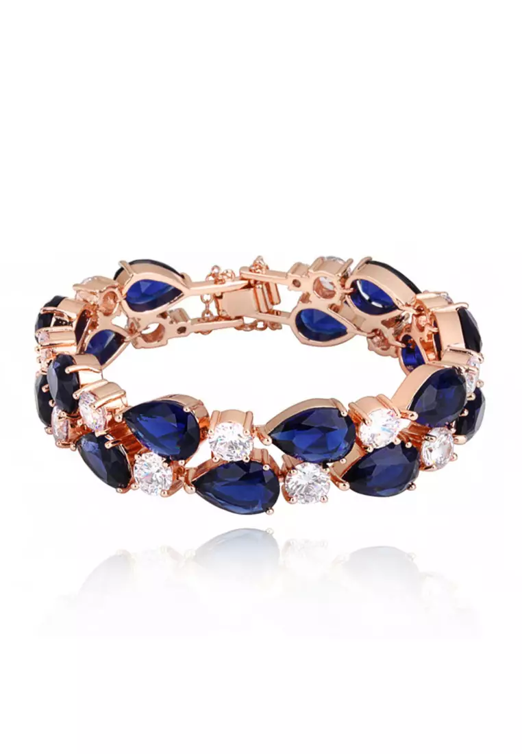 Gold and sapphire bracelet sales