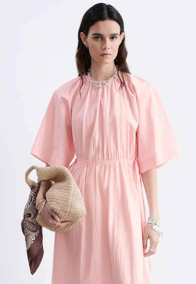 Drawstring Midi Dress