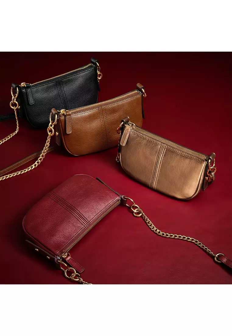 Jolie Leather Mini Crossbody Bag ZB1906200