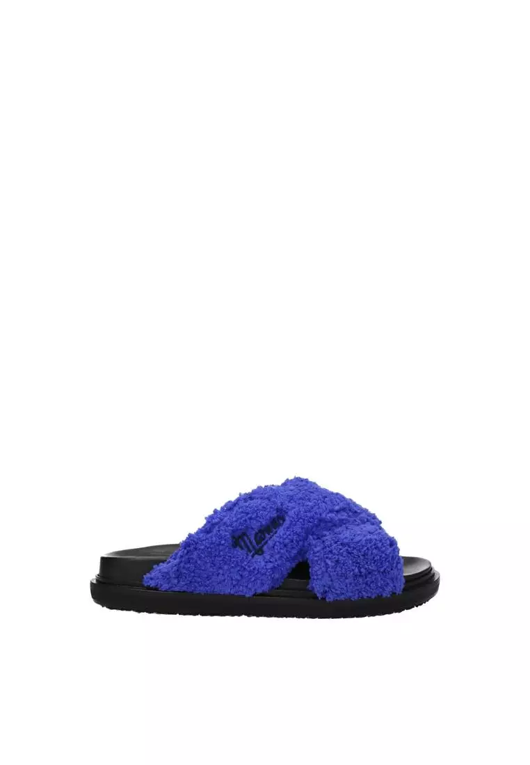Buy MARNI Fabric Open Toe Casual Slippers with 2025 Online
