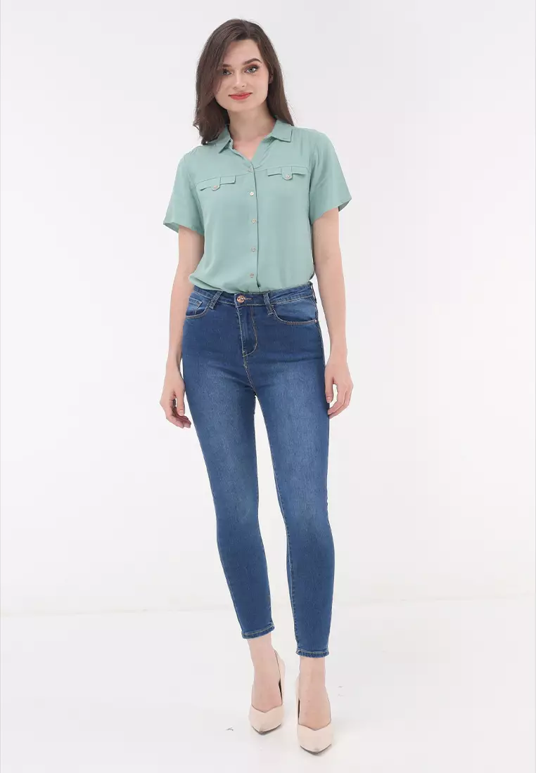 Denim High Waist Ladies Jeans