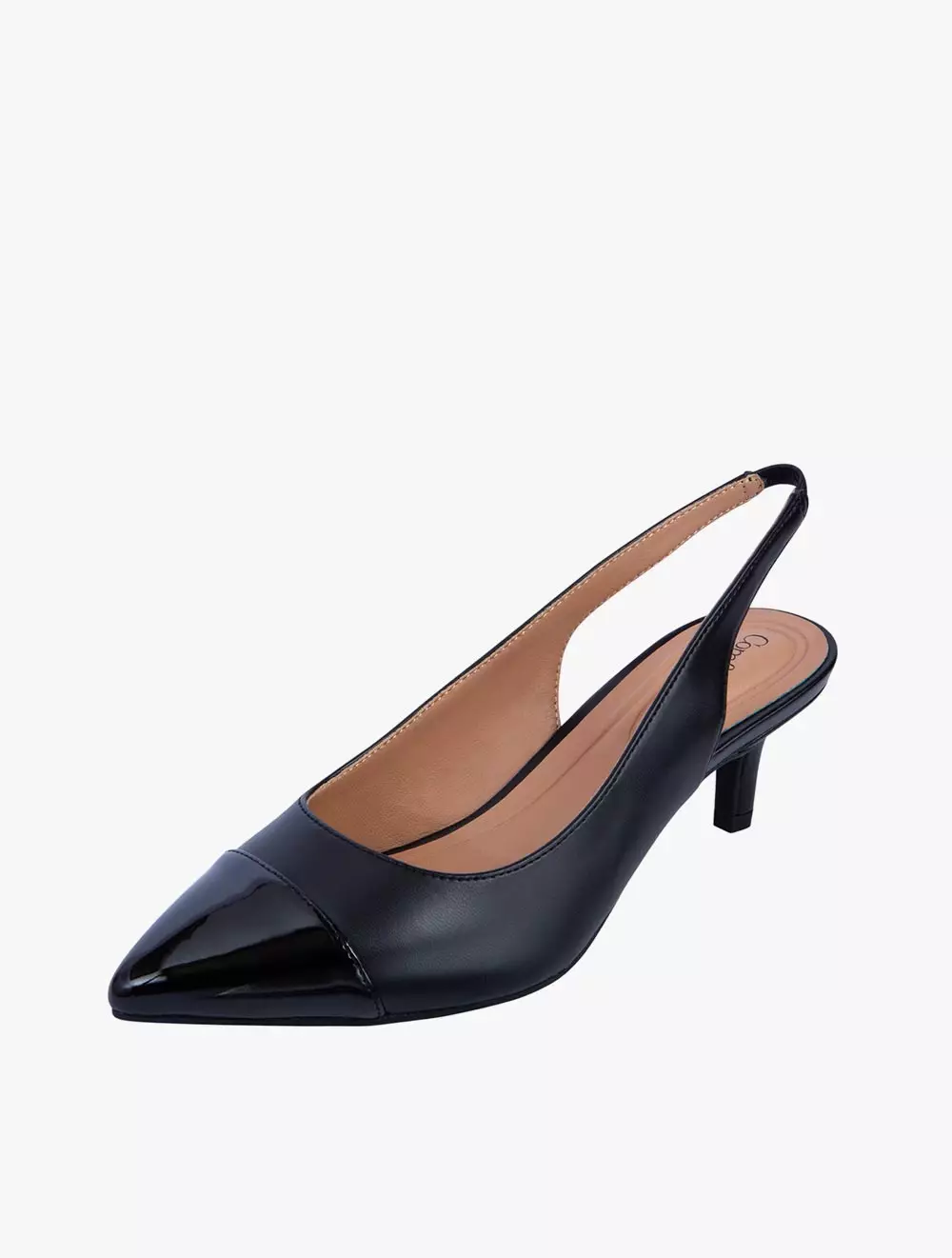 Payless Comfort Plus By Predictions Womens Kittie Captoe Heels - Black_04