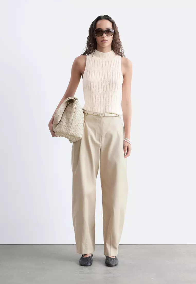 Barrel-Leg Trousers