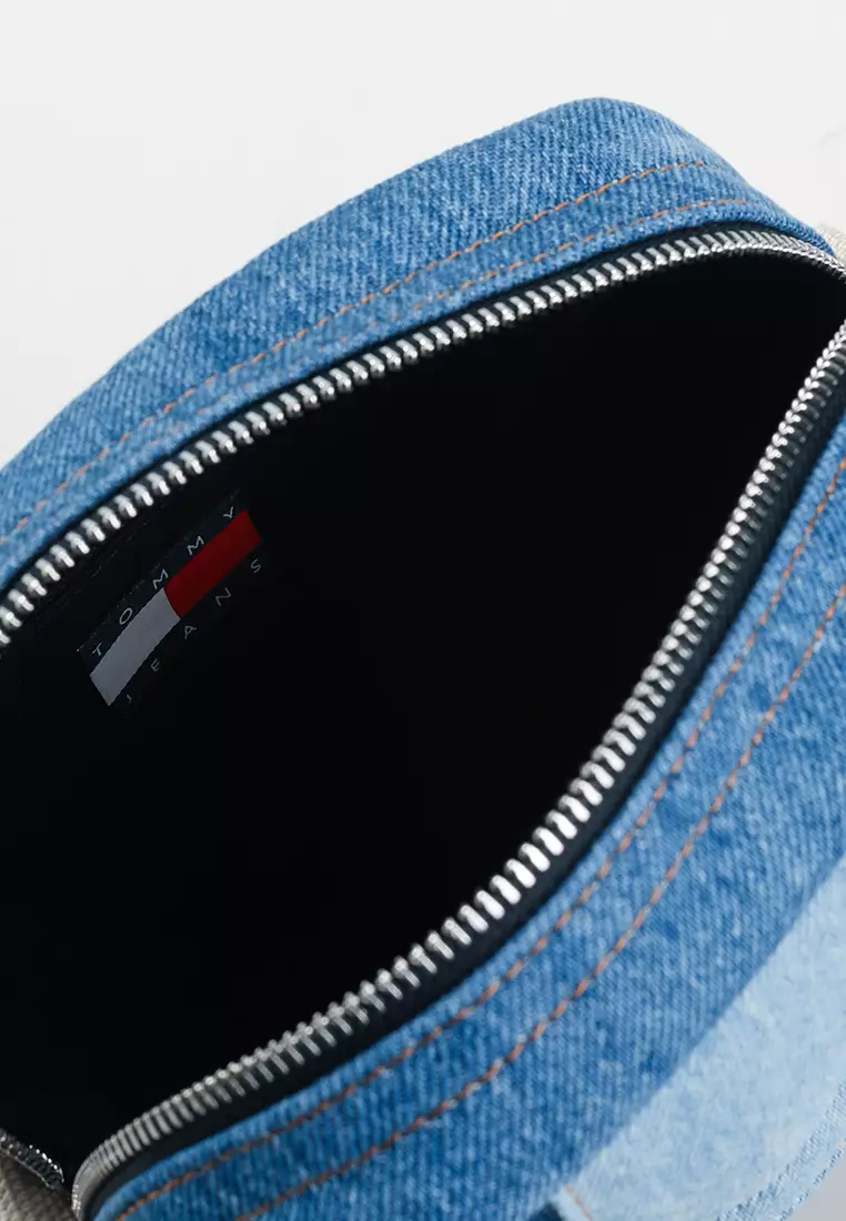 Logo Patchwork Denim Crossbody Reporter Bag - Tommy Jeans