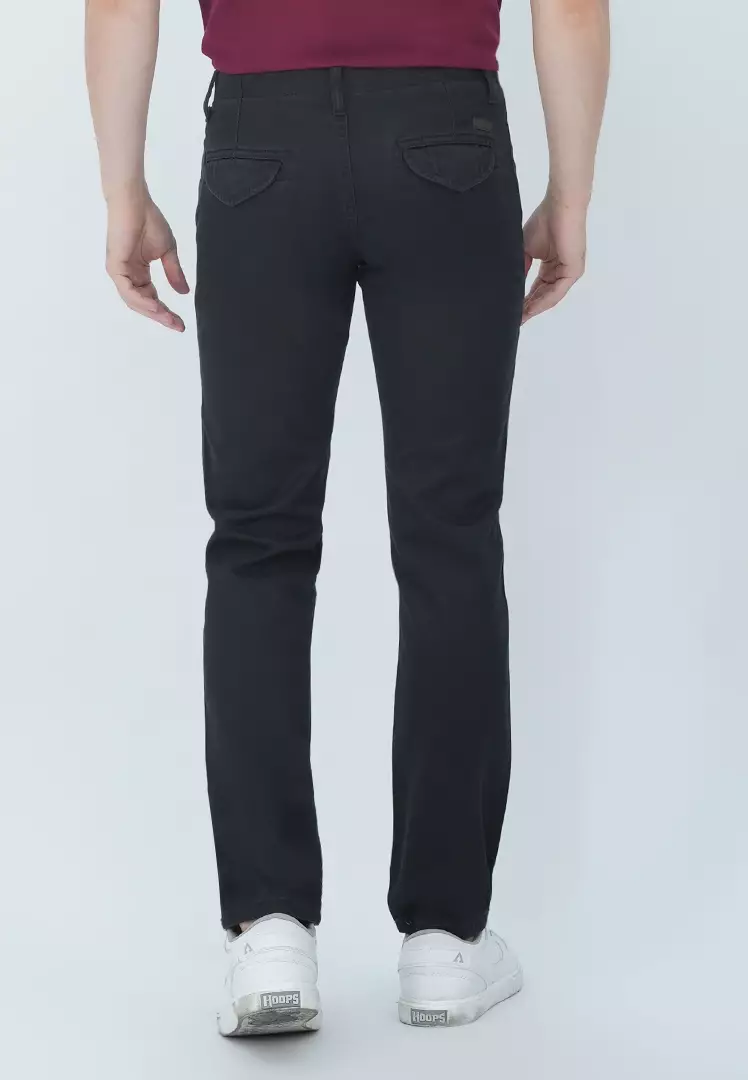 LGS - Celana Chinos - Saku Vest - Regular Fit - Hitam - CCT.569.057.004.C