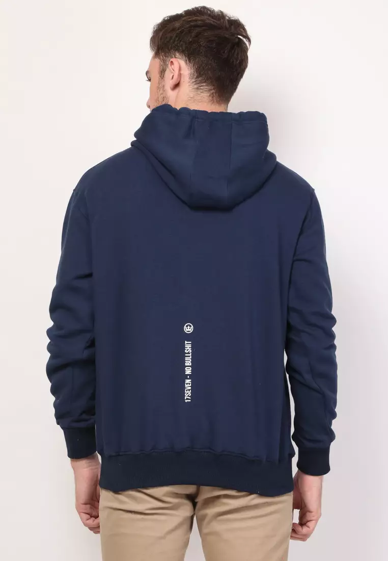HOODIE 0057-NOBULLSHIT-NAVY