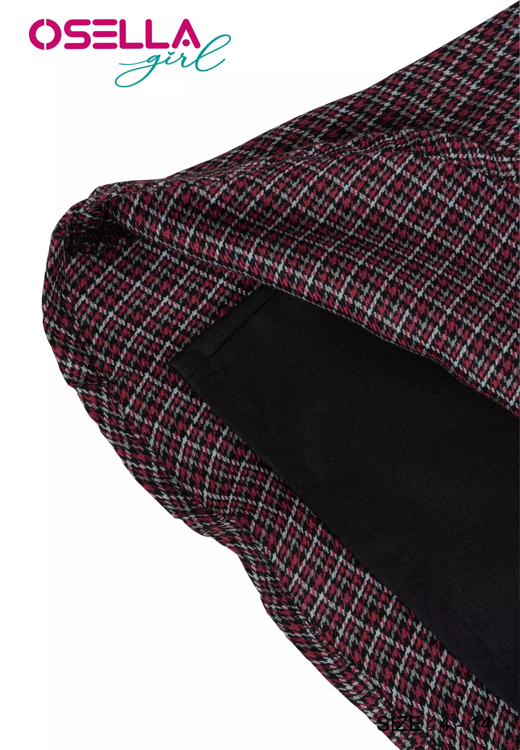 [NEW] Osella Kids Flare Checkered Mini Skirt In Red 2386401051 | Rok Mini Anak Perempuan