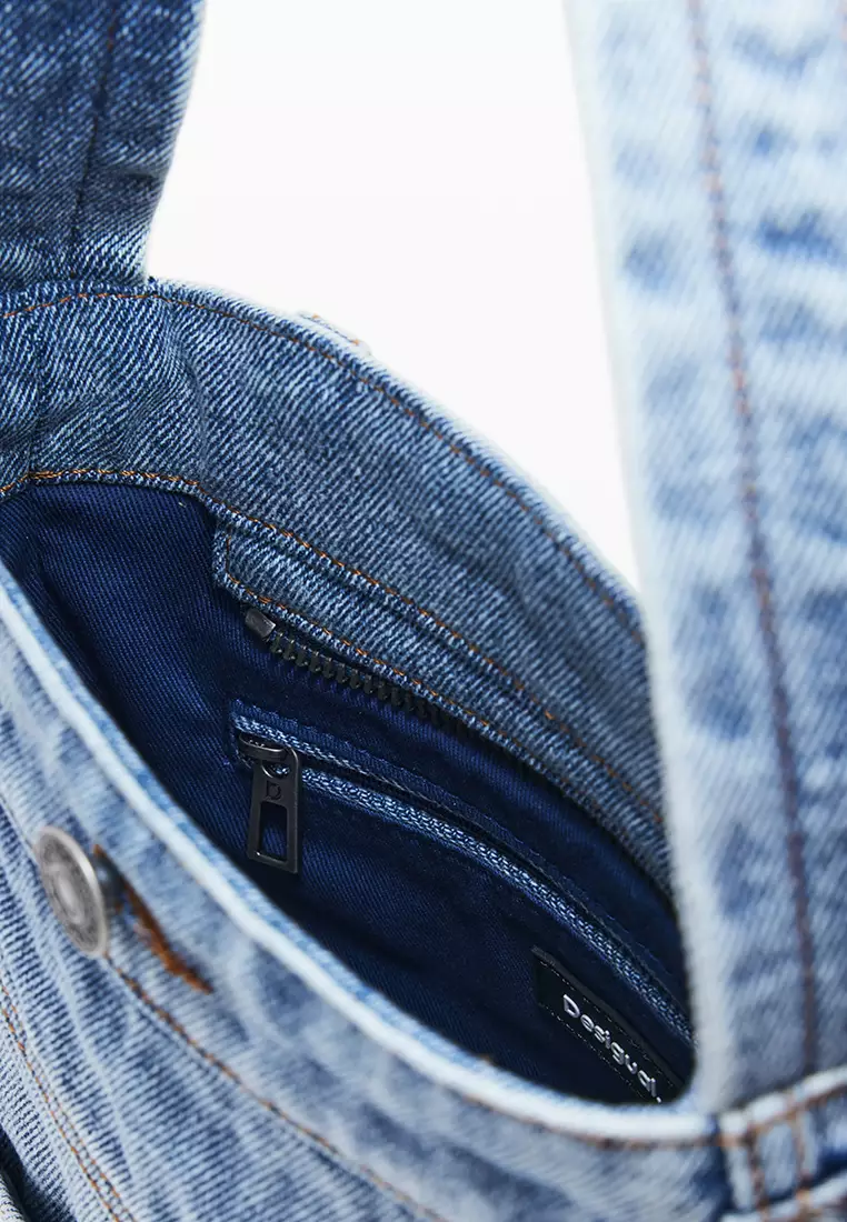 Medium denim tote bag