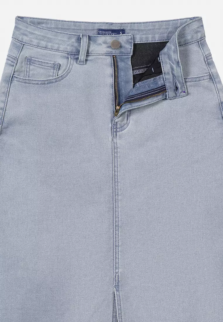 Denim Midi Skirt