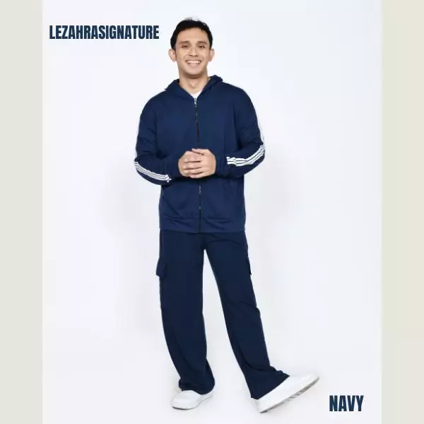 Jaket Hoodie Pria Jemmy - BIRU