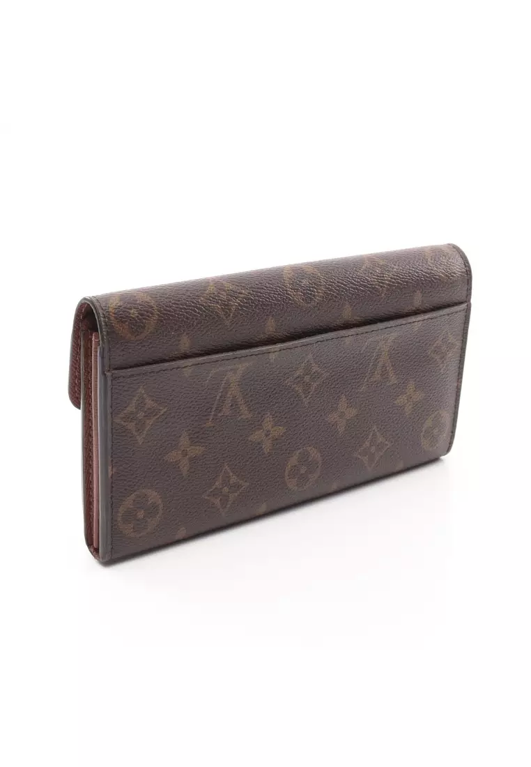 Louis Vuitton Leather Long Wallet Logo Long Wallets in 2023