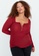 Trendyol red Plus Size Rbbed Blouse 0BF6AAA7FF90B3GS_5