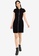 The Ragged Priest black Double Ended Zip Rib Polo Dress 88FCCAA3A441D8GS_3