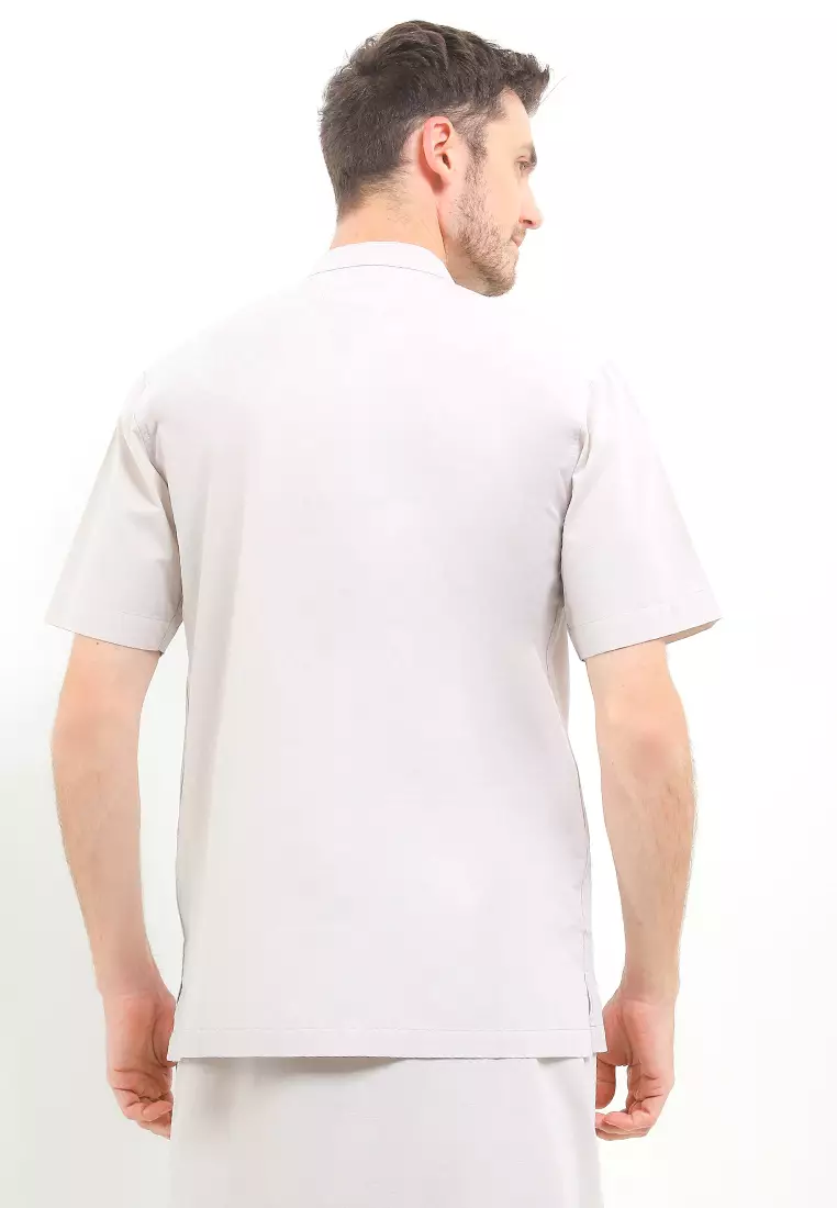 Italian Straw Short Sleeve Baju Koko