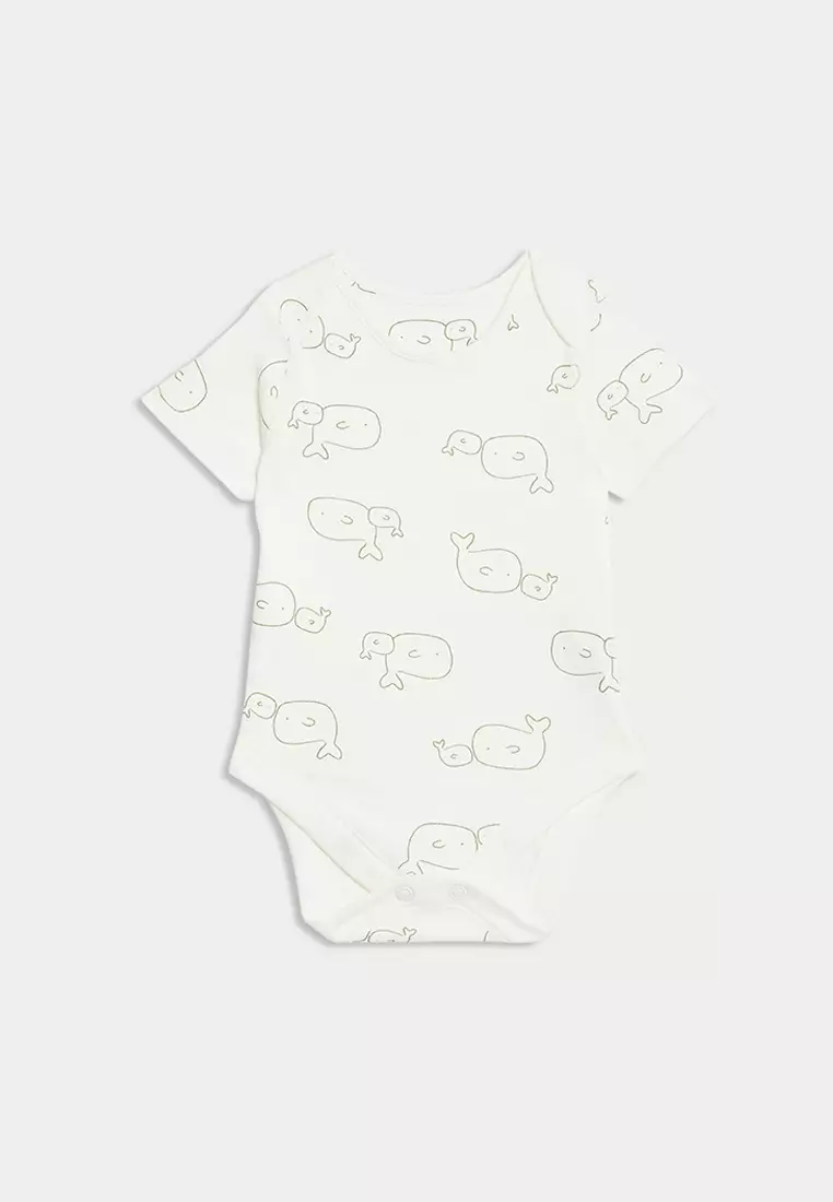 7Pk Pure Cotton Patterned Bodysuits