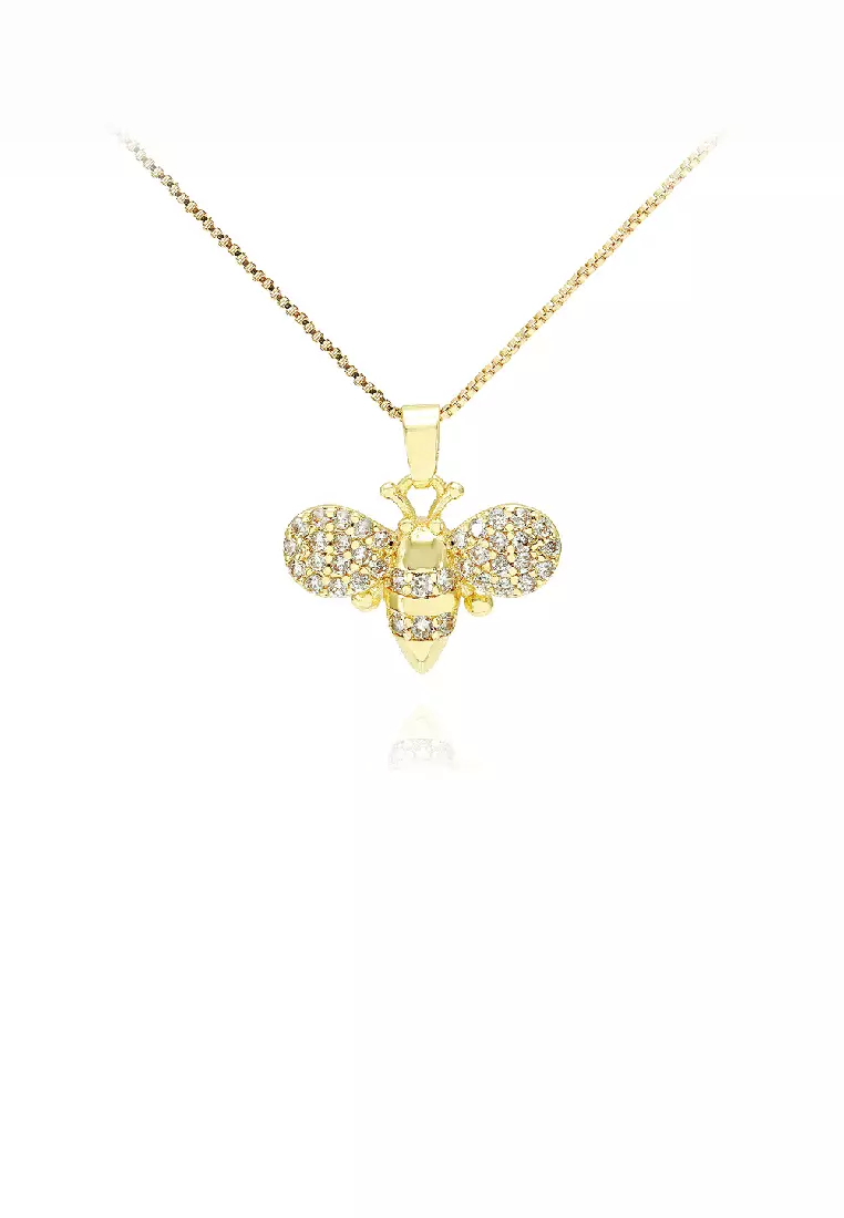 White gold best sale bee pendant