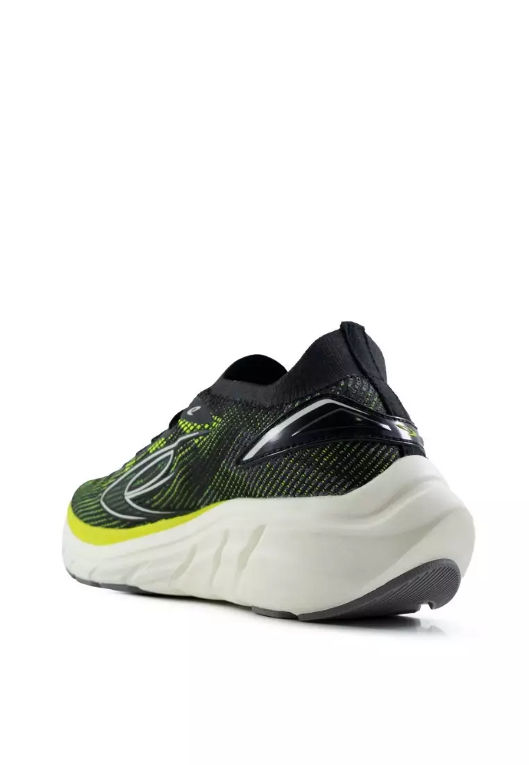 910 Nineten KISHI RUN 2.0 sepatu lari - Black/Sulphur Spring/Egret/Charcoal