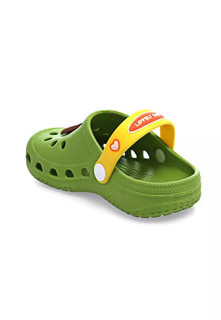 Mians Sepatu Sandal Anak Unisex Cute Anti Slip Elastic Comportable Material EVA ORIGINAL - Green