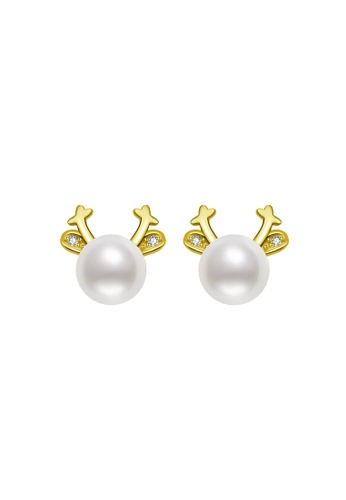 Pearly Lustre gold Pearly Lustre Wonderland Freshwater Pearl Earrings WE00134 091D8AC231E283GS_1
