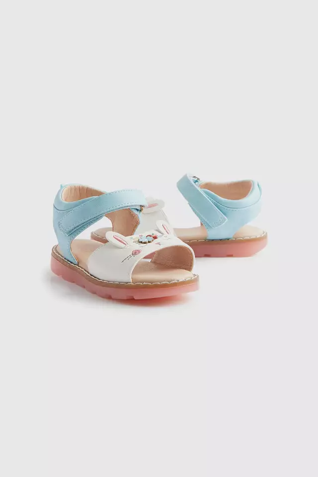 Mothercare Light-Up Bunny - Sepatu Sandal Anak Perempuan (Biru)