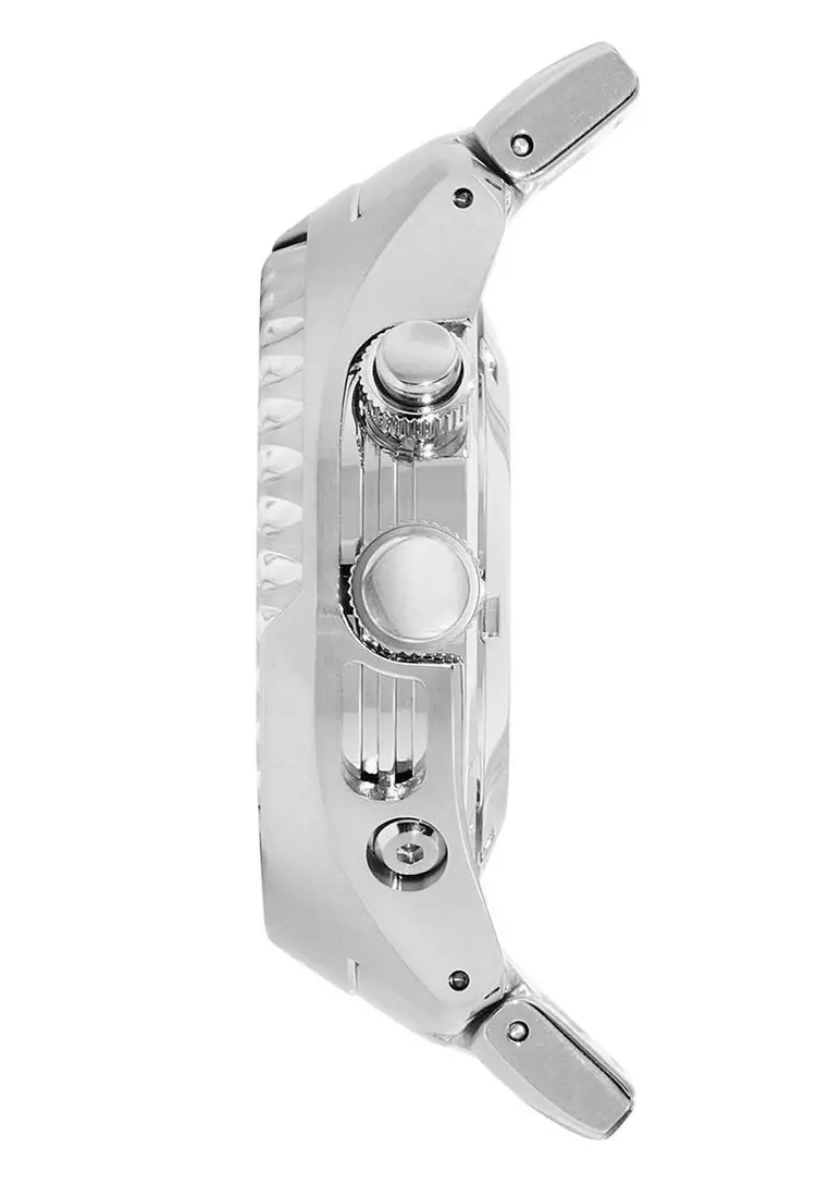 Seiko Prospex Jam Tangan Pria - Silver Black - Stainless Steel - SUN019P1 Kinetic Divers