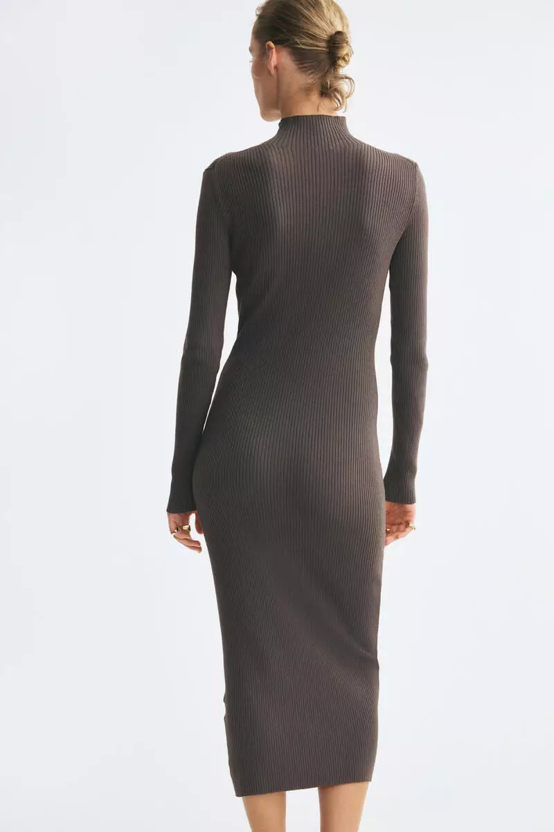h&m knit turtleneck dress Buy Rib-knit Online tiktok viral h&m dress