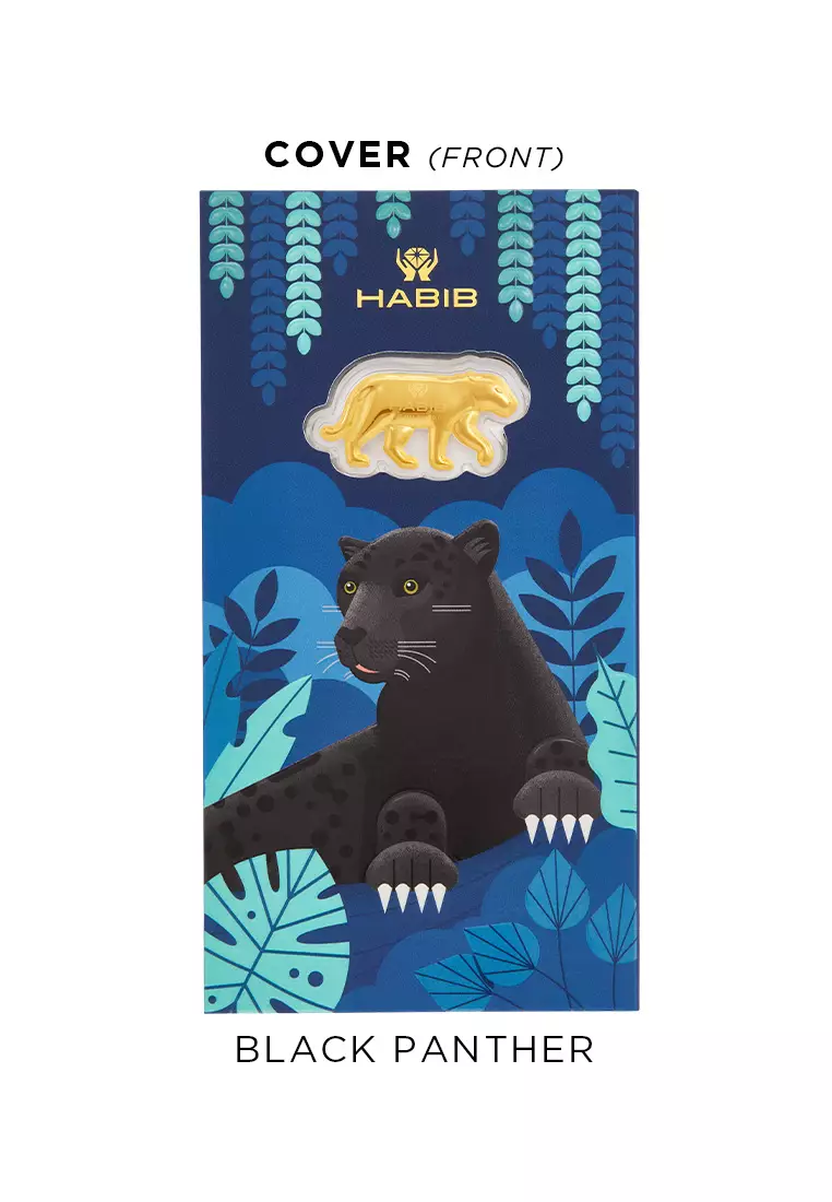 HABIB x Zoo Negara Collection 2025 (Black Panther) | 999.9 Gold Wafer (0.20g)