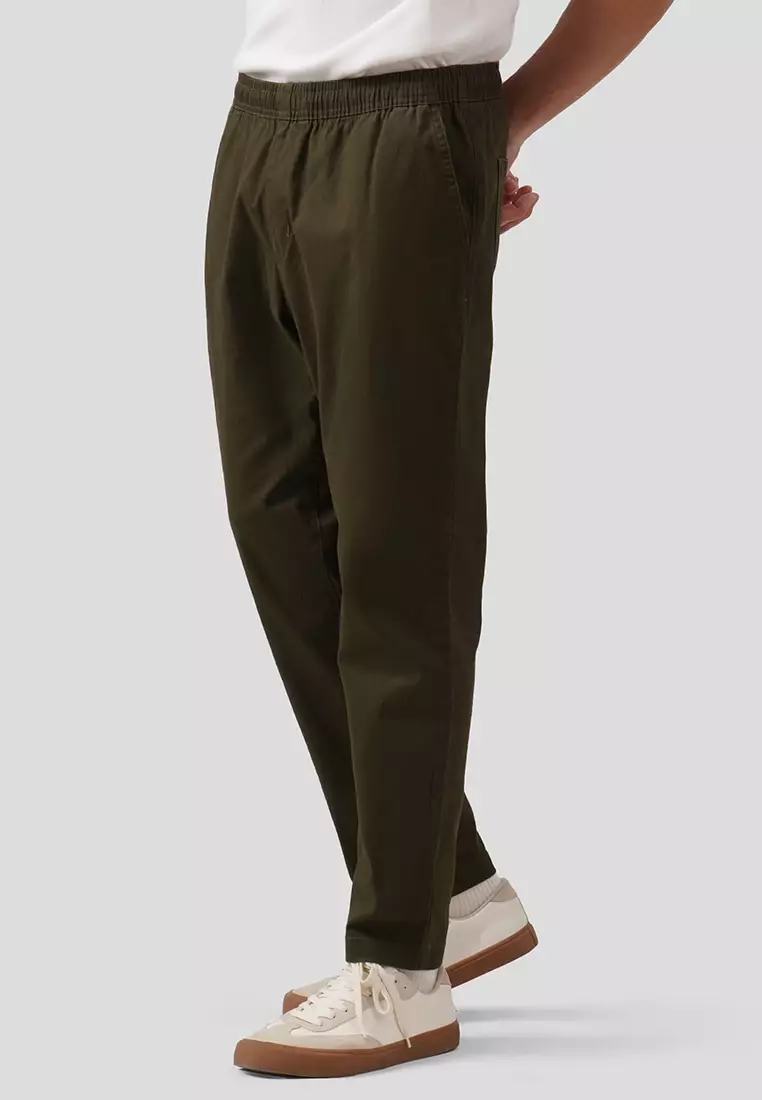 Regular Fit Pull Up Trousers