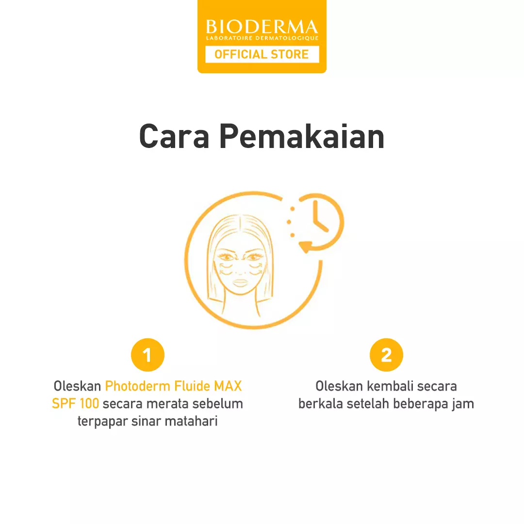 Bioderma Photoderm Max SPF 100 Fluide 40 ml - Sunscreen untuk Kulit Normal / Kering