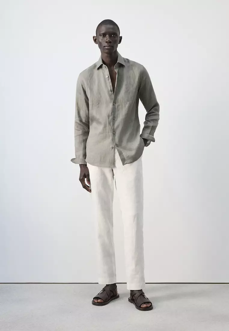 100% Linen Slim-Fit Shirt