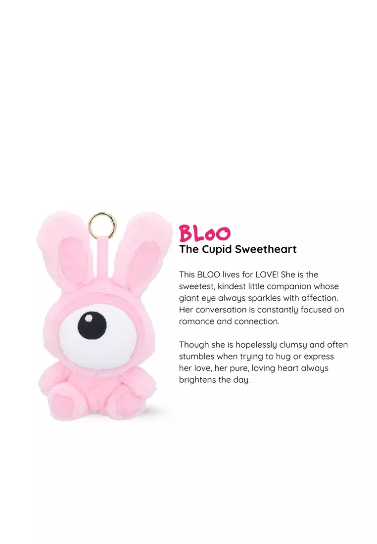 Bloo Plushie Bag Charm - Light Pink