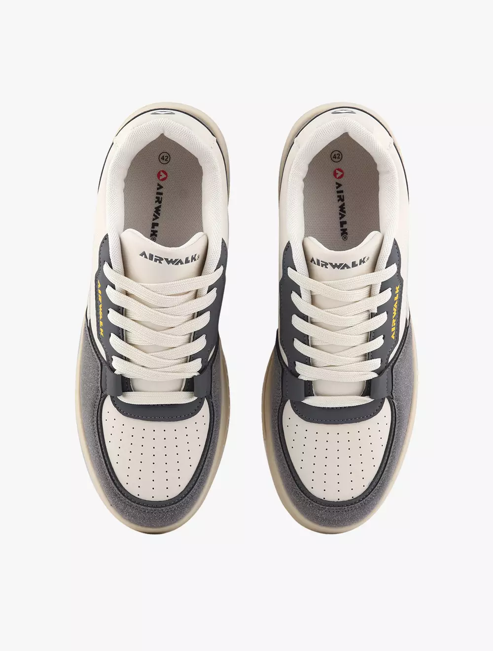 Payless Airwalk Mens Roger Sneakers - Beige/Grey_09