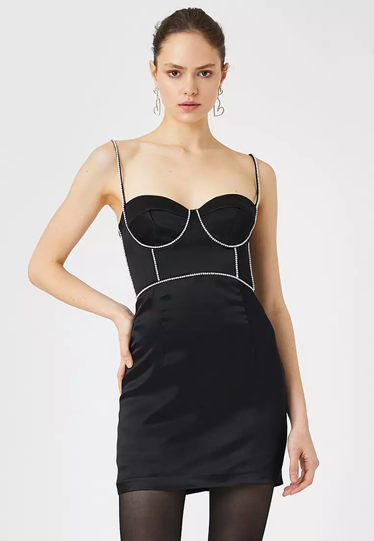 Buy KOTON Underwire Evening Dress Mini Satin 2025 Online ZALORA