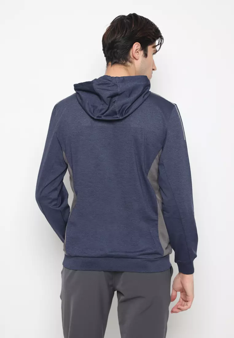 Jack Nicklaus Nikolai Premium Swirl Color Block Print Polo Pacific Blue