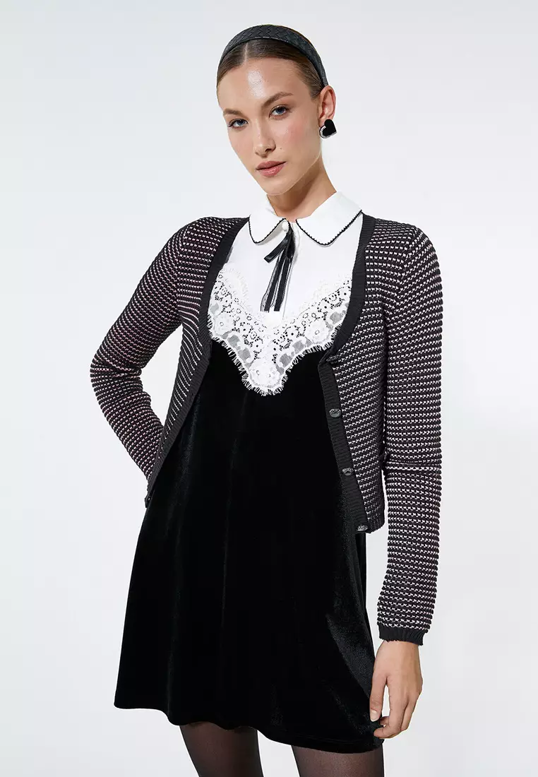 Scoop Neck Crop Cardigan