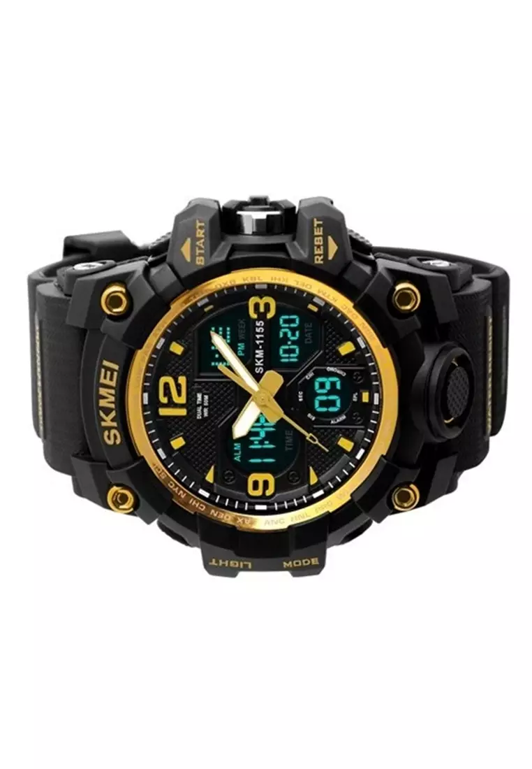Jam Tangan Casual Analog Digital Pria Many Function Waterproof Strap Tali Material Rubber YY11 ORIGINAL